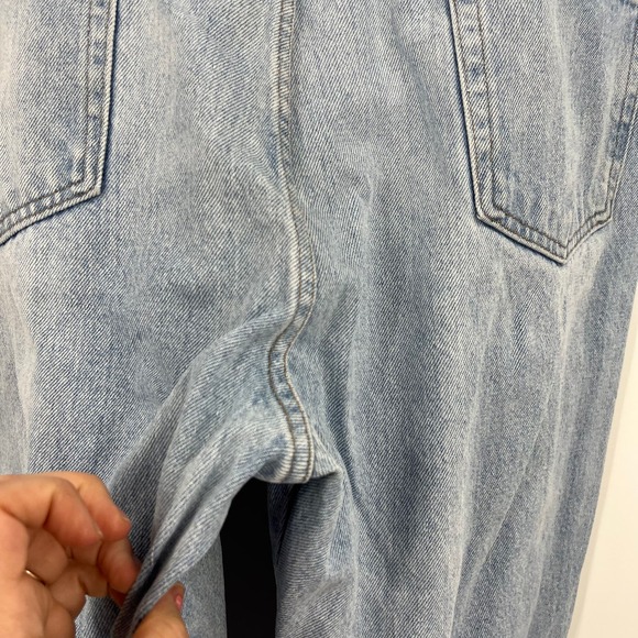 Vintage Wrangler Distressed Bleach Light Wash High Waisted Denim Jeans 38x34 Men - Picture 6 of 10